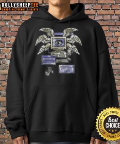 Awesome Biblically Accurate hoodie featuring a retro computer error angel design, perfect for tech and theology fans.