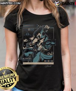 Awesome Bird of Prey Star Fox Falco Ladies Tee featuring a vibrant graphic of Falco, perfect for gaming fans.