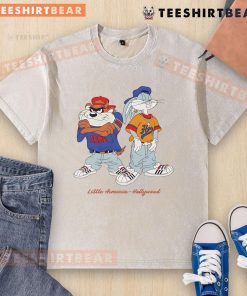 Alt Text: Awesome Bugs Bunny and Taz graphic on a Little Armenia Hollywood washed t-shirt, perfect for Looney Tunes fans.