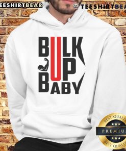 Awesome Bulk Up Baby Hoodie in soft fabric, perfect for stylish infants, featuring a cozy fit and trendy design.