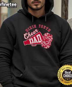 Awesome Cheer Dad Pom Poms Hoodie featuring vibrant colors and a fun design for supportive cheerleading fans.