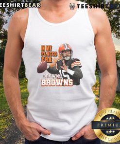 Awesome Cleveland Browns football tank top featuring Flacco era design, perfect for rugby players and fans.