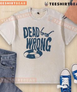 Awesome Dead Wrong Glasses Washed T-Shirt featuring a trendy design and soft fabric, perfect for casual wear.