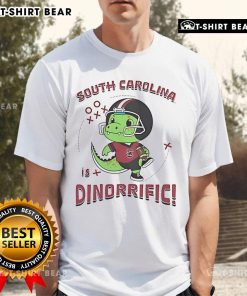 Awesome Dinosaur South Carolina Gamecocks Dino-Riffic T-Shirt featuring a vibrant dino graphic and team colors.