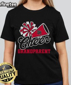 Awesome Dixie Cheer Megaphone Grandparent Ladies Tee featuring vibrant design perfect for proud grandmothers at events.