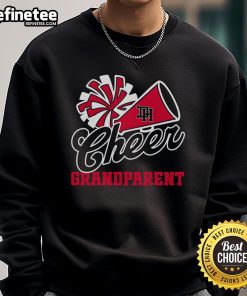 Awesome Dixie Cheer Megaphone Grandparent Sweatshirt in vibrant colors, perfect for supportive grandparents at events.