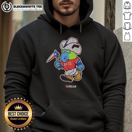 Awesome DLLS mascot mashup hoodie featuring vibrant graphics and a cozy design, perfect for fans and casual wear.