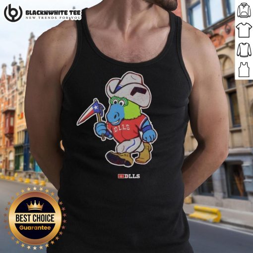 Awesome DLLS mascot mashup tank top featuring vibrant colors and a playful design, perfect for casual summer wear.