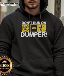 Alt Text: Awesome Don't Run On Dumper LFG Hoodie in black, featuring bold graphics and a stylish design for casual wear.