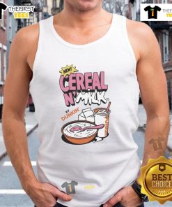Awesome Dunkin Cereal N Milk Tank Top featuring vibrant graphics and playful design for cereal lovers and fashion enthusiasts.