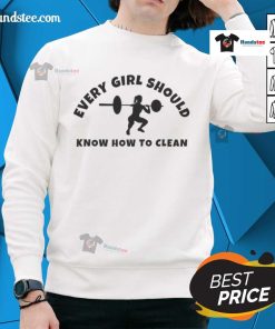 Girl demonstrating how to clean a sweatshirt effectively, showcasing tips every girl should know for garment care.