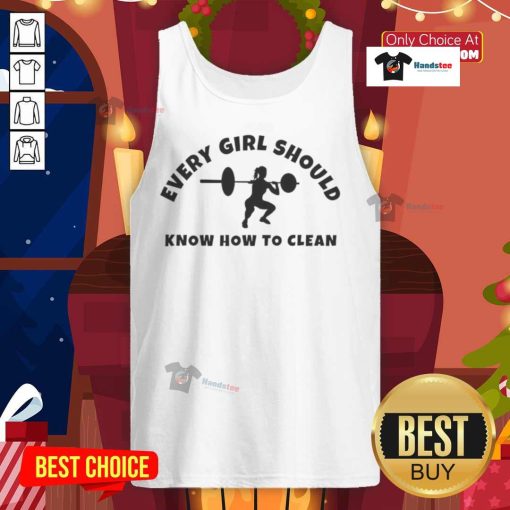 Girl demonstrating how to clean a tank top effectively; essential tips every girl should know for wardrobe care.
