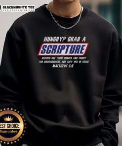 Awesome Famous Scripture Gifts Bible Verse Candy Bar Parody Sweatshirt featuring a fun design for faith-inspired fashion.