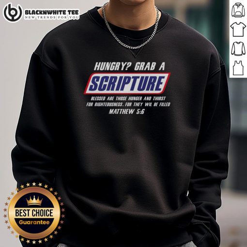 Awesome Famous Scripture Gifts Bible Verse Candy Bar Parody Sweatshirt featuring a fun design for faith-inspired fashion.