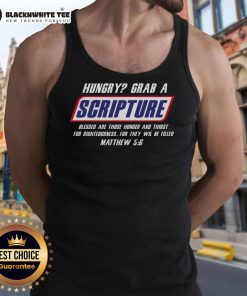 Awesome Famous Scripture Gifts Bible Verse Candy Bar Parody Tank Top featuring a humorous biblical design.