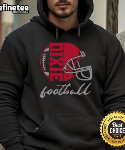 Awesome football helmet design on a stylish football hoodie, perfect for fans and players alike.