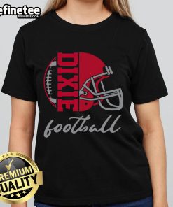 Awesome football helmet design on a stylish ladies tee, perfect for female football fans and sports enthusiasts.