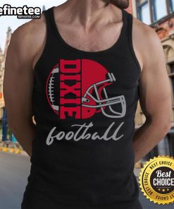 Awesome football helmet design on a stylish football tank top, perfect for fans and athletes alike.