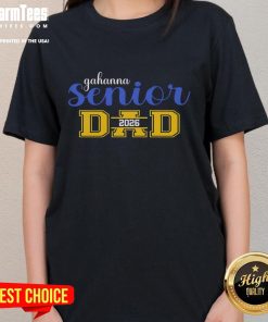 Awesome Gahanna Senior Dad 2026 Ladies Tee showcasing a stylish design perfect for proud parents celebrating graduation.