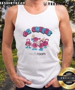 Awesome GG Cheers Vault Room tank top featuring a stylish design perfect for gamers and casual wear enthusiasts.