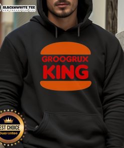 Awesome GrooGrux King logo hoodie featuring vibrant colors and unique design, perfect for fans of the band.