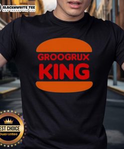Awesome Groogrux King Logo T-Shirt featuring a vibrant graphic design on a stylish black tee for fans.