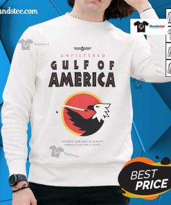 Alt Text: Awesome Gulf of America Spirit of America Eagle sweatshirt featuring a vibrant eagle design and comfortable fit.