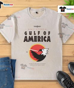 Awesome Gulf of America Spirit of America Eagle washed t-shirt featuring eagle graphic and vintage style design.