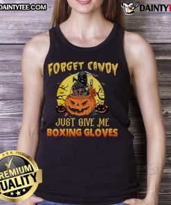 Alt Text: Grim Reaper in a tank top saying Forget candy, just give me boxing gloves for an awesome Halloween look.
