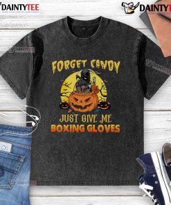 Awesome Halloween Grim Reaper t-shirt featuring boxing gloves, perfect for spooky season and unique costume ideas.