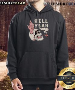 Alt Text: Awesome Hellyeah Smoking Skull Hoodie featuring a bold skull graphic, perfect for fans of rock and edgy fashion.