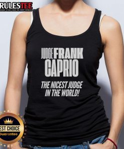 Alt Text: Frank Caprio, the nicest judge in the world, wearing an awesome tank top featuring a vibrant design.