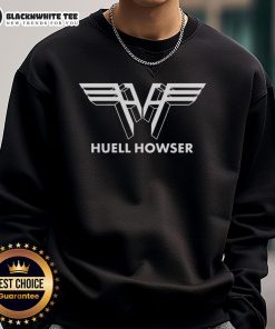 Alt Text: Awesome Huell Howser logo sweatshirt featuring a vibrant design and comfortable fit, perfect for fans of the iconic host.