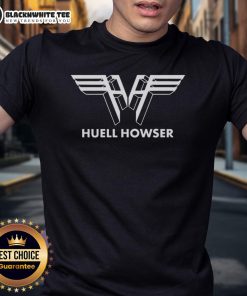 Awesome Huell Howser logo T-shirt featuring vibrant colors and a unique design celebrating the beloved TV personality.
