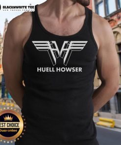 Awesome Huell Howser logo tank top featuring vibrant colors and a stylish design, perfect for fans and casual wear.