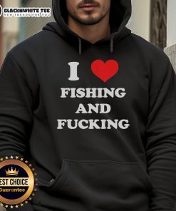 Awesome I Love Fishing And Fcking Hoodie featuring bold graphics, perfect for fishing enthusiasts and casual wear.