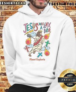Awesome Jesus Was A Lax Bro Lacrosse Hoodie in vibrant colors, perfect for lacrosse fans and stylish athletes.
