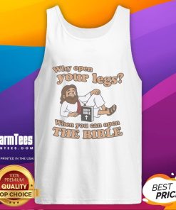 Awesome Jesus tank top featuring 'Open the Bible' design, perfect for faith-inspired fashion lovers.