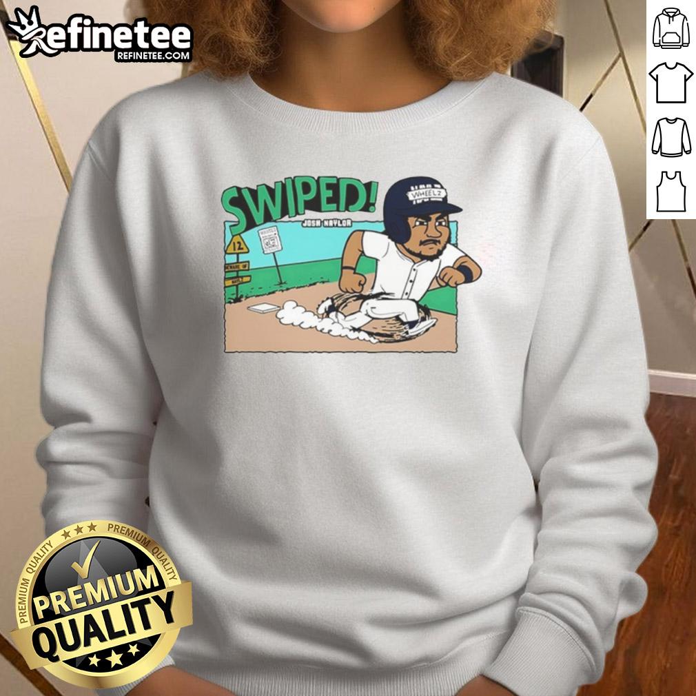 Awesome Josh Naylor Swiped Seattle Mariners Mlb Cartoon Sweatshirt Awesome Josh Naylor swiped Seattle Mariners MLB cartoon sweatshirt design featuring vibrant graphics and team colors.