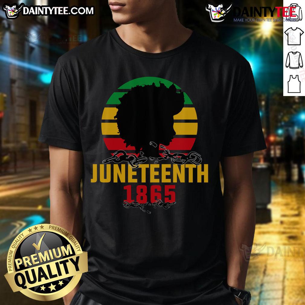 Awesome Juneteenth 1865 Vintage Retro Sunset T Shirt Awesome Juneteenth 1865 Vintage Retro Sunset T-Shirt featuring a colorful sunset design and historical significance.