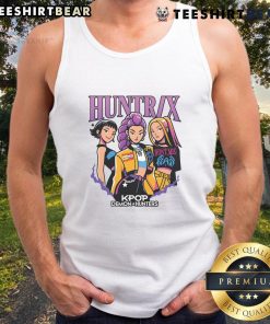 Awesome KPOP huntress demon hunters illustration on a stylish tank top, perfect for fans of KPOP and fantasy art.