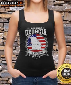 Stylish tank top featuring 'Awesome Lagrange Georgia' design, perfect for showcasing local pride and personal stories.