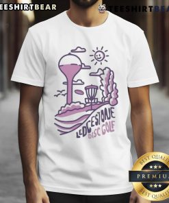 Awesome Ledgestone Fan Disc Golf T-Shirt featuring vibrant graphics, perfect for disc golf enthusiasts and fans.