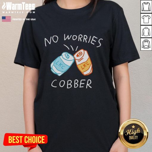 Awesome LKC No Worries Cobber Ladies Tee in vibrant colors, perfect for casual outings and comfortable everyday wear.