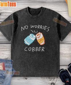 Awesome LKC No Worries Cobber washed t-shirt in a relaxed fit, perfect for casual wear and stylish comfort.