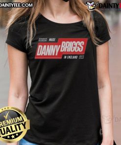 Awesome Made Danny Briggs in England Ladies Tee showcasing stylish design and comfortable fit for women's casual wear.
