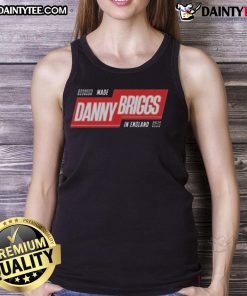 Alt Text: Danny Briggs in England tank top, showcasing vibrant design and style, perfect for casual summer outfits.