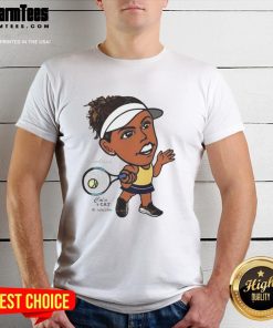 Awesome Madison Keys tennis player big head T-shirt featuring a vibrant graphic of the athlete in action on court.
