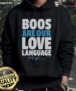 Awesome Max Kepler 'Boos Are Our Love Language' hoodie in stylish design, perfect for fans and cozy wear.
