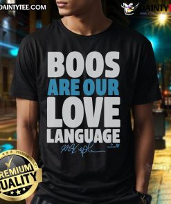 Awesome Max Kepler Boos Are Our Love Language T-Shirt featuring a bold graphic design perfect for baseball fans.